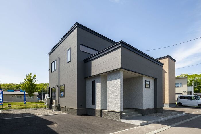 住研ハウス モデルハウス外観 北海道千歳市大和3丁目
